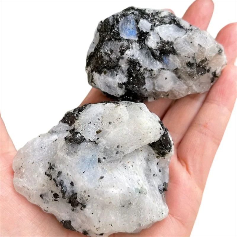 Wholesale Natural High Quality Healing Rough Stone rainbow Moonstone Raw