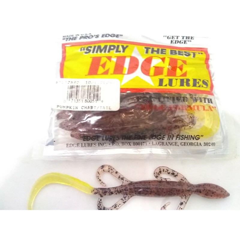 EDGE LURES 6" LIZARDS 10 PK NEW