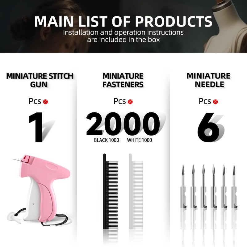 Stitch Gun For Clothes Kit, Includes Quick Stitch Sewing Gun,