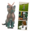 Ciieeo Cat Figurine Mini Resin Figure Adorable Tiny Cat Decoration