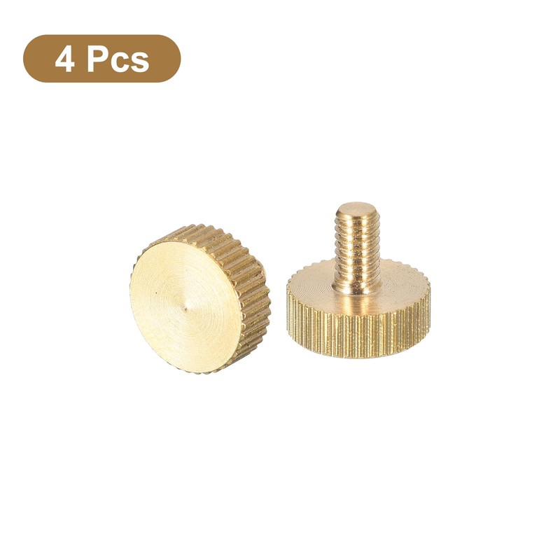 QUARKZMAN M4 x 6 mm Knurled Thumb Screws, 4 Pieces