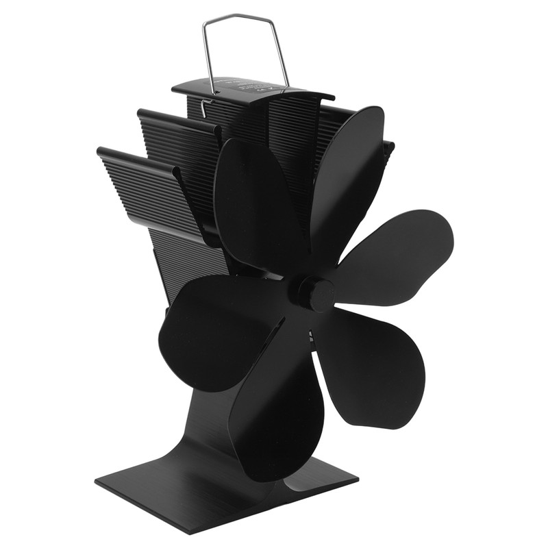 Heat Powered Stove Fan 6 Blade Fast Speed Large Air