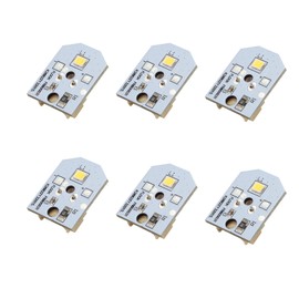 WR55X11132 WR55X25754 Refrigerator Light Replacement LED for GE Refrigerator WR55X30602 WR55X26486 PS4704284 3033142 EAP12172918 AP6261806 PS12172918 AP5646375, No-Include Plastic Cover (6 Pcs)