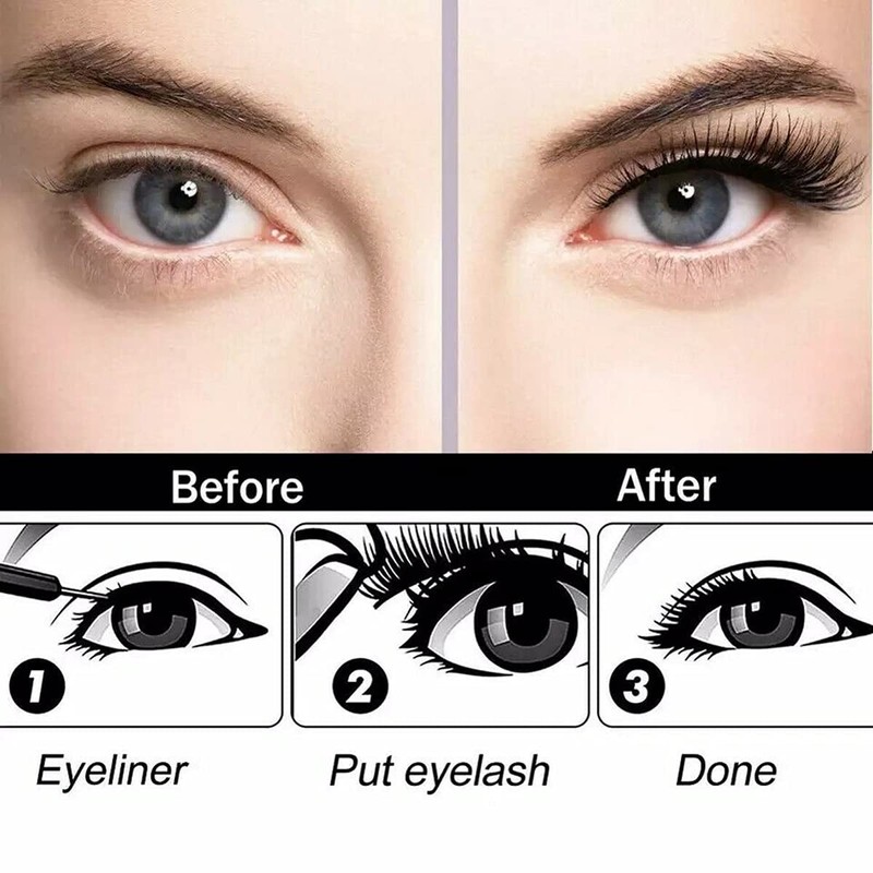 FEITA Upgraded Magnetic Eyelashes Kit with Eyeliner - 10 Pairs