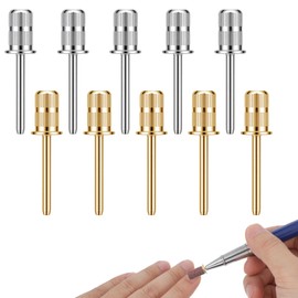 10 Pcs Sanding Bits for Nail Drill Nails Drill Bits Nail Drills Heads 3/32 Inch Shank for Electric Nails File, Manicure Pedicure Tool for Home Salon Spa