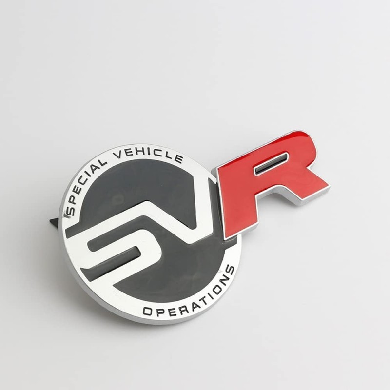 CSC AUTO Tailgate Badge 3D Metal SVR Trunk Badge Body