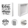 Funny Office Signs Accountant Wood Box Sign - Relax I