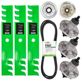 8TEN Deck Rebuild Kit for John Deere 48 inch E140 E150 E160 E170 X165 Blade Spindle Belt Idler