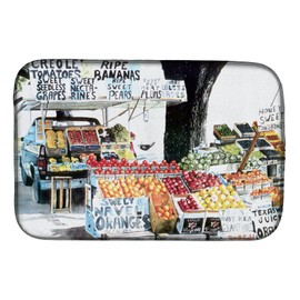 Caroline's Treasures 8054DDM Fruit Stand Dish Drying Mat Absorbent Dish Drying Mat Pad for Kitchen Counter Dish Drainer Mat for Countertop, 14 x 21", Multicolor