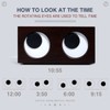 MENG ZHI AO Desktop Big Eyes Clock Rotating Eyes Clock