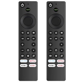 【Pack of 2】 CT-RC1US-21 NS-RCFNA-21 Replace Remote Compatible for Toshiba Insignia Smart TV V35/C350/F20/F30/F50 Series 32LF221U21 43LF421U21 43LF621U21 43LF711U20 50LF621U21 50LF711U20 55LF621U21