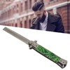 Switchblade Comb Stainless Steel Spring Comb Portable Pocket Beard Hair
