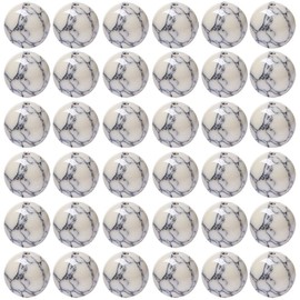 Natural Stone Beads 100pcs 8mm White Howlite Round Genuine Real Stone Beading Loose Gemstone Hole Size 1mm DIY Charm Smooth Beads for Bracelet Necklace Earrings Jewelry Making (White Howlite, 8mm)