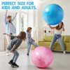 Jadive 2 Pcs 24 Inch Marbleized Bouncy Balls Giant Bouncing