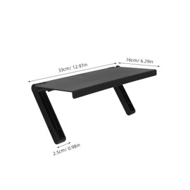 Gadpiparty Computer Monitor Top Shelf Holder Bracket Tv Screen Storage for Remote Controls Routers More Easy No Drill Installation Stylish Home Office Decor