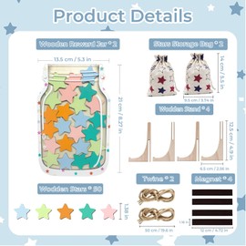 Rolzchoy 2 Pack Star Reward Jar Set, Magnetic Reward Jar for Classroom Reward System, Toddlers Potty Home Training Reward, Kids Incentive Behavior Management for Boys Girls
