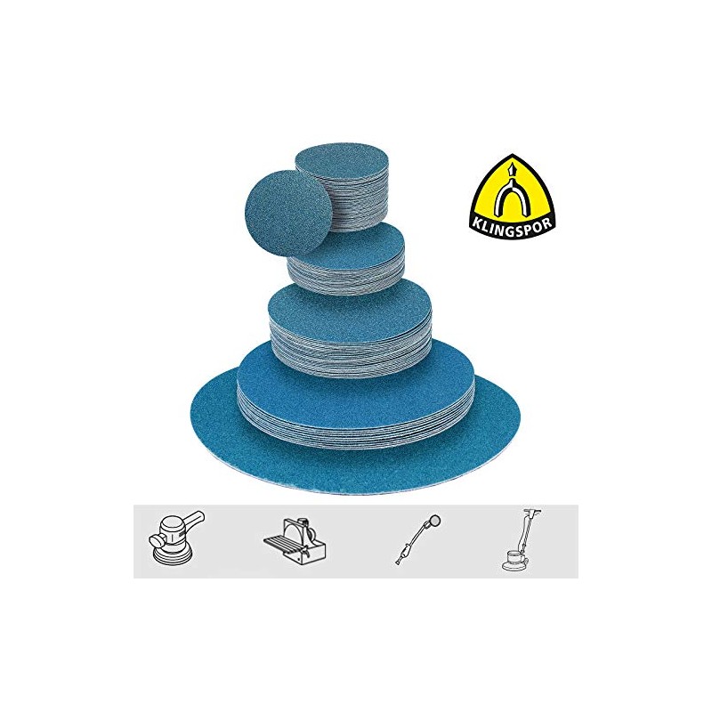 Velcro sanding discs for disc sanders and eccentric sanders, sandpaper