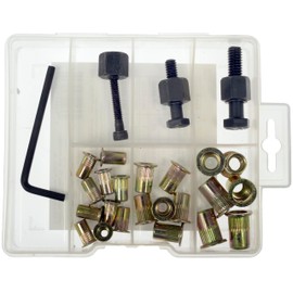 Dorman 963-997 Rivet Nuts and Hand Tool Kit - #10-24, 1/4-20, 5/16-18 (Tray Contains 26 Pieces)