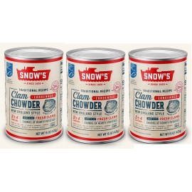 Snow's Snows Traditional Chowder Clam New England Style CONDENSED (3 Cans)