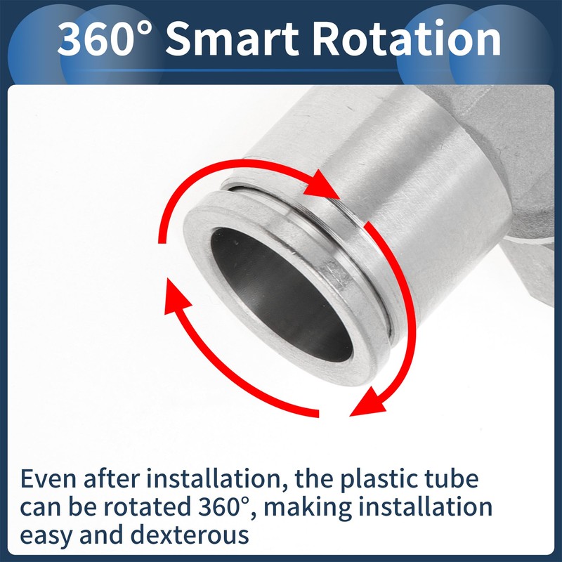 RATCHROLL Push to Connect Air Fittings 5/8" t Type Air
