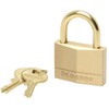 Master Lock 645EURD Key Padlock with Brass Body and Shackle,