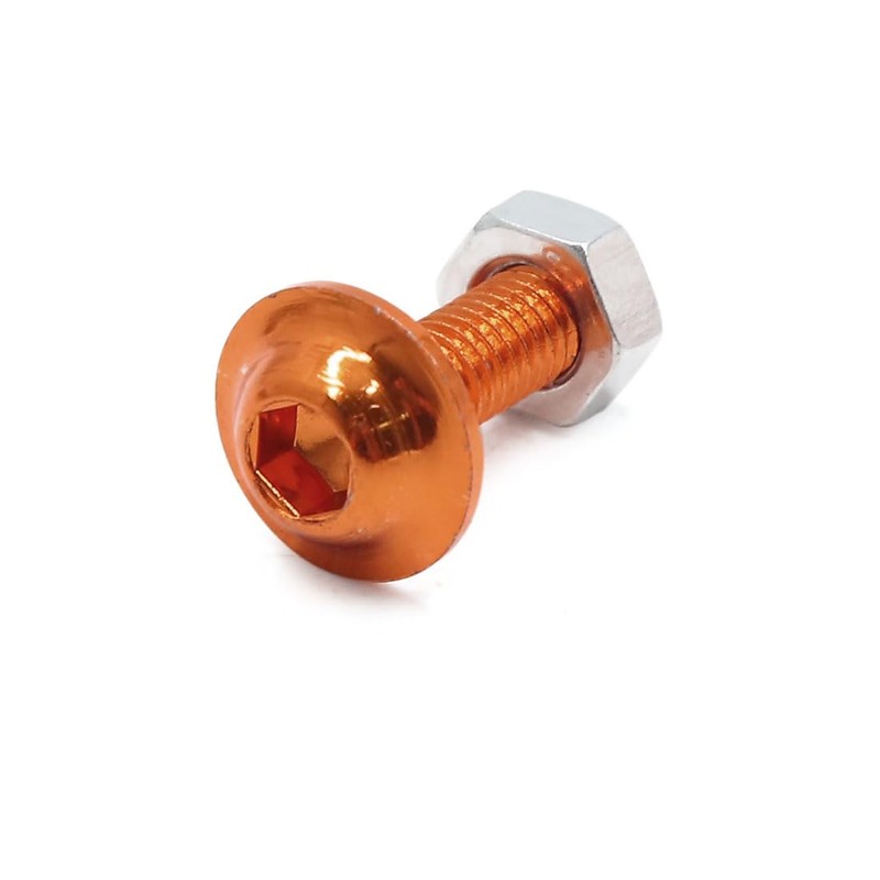 sourcing map Pack of 30 Hexagonal Head Motorcycle Bolts Nuts