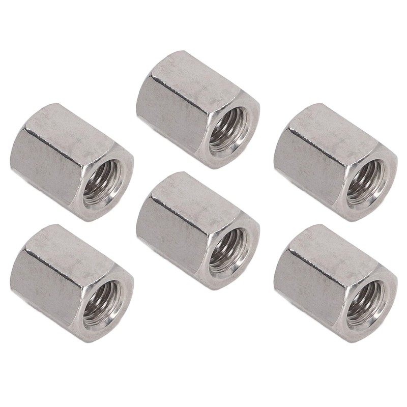 20 Pcs Hex Coupling Nut M8x1.25 L15mm 304 Stainless Steel