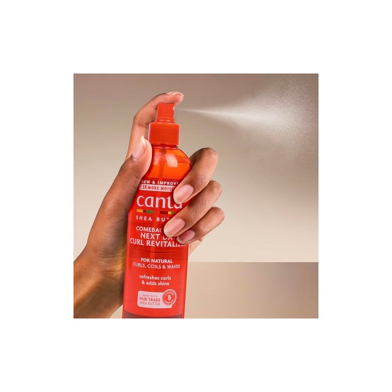 Cantu Comeback Curl Next Day Curl Revitalizer, 12 Fluid Ounce