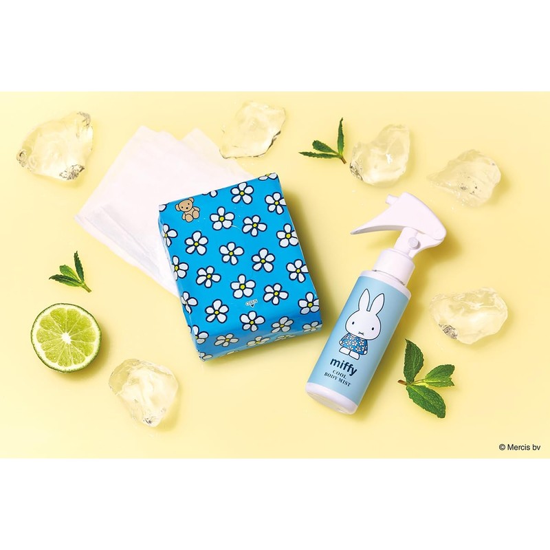 miffy Miffy Cool Body Sheet, Citrus Mint, Pack of 36