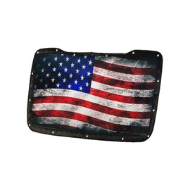 GrilleAdz Old Glory Mesh Bug Screen for Freightliner Cascadia 2017 & Prior (Bug Screen with Snap Install Kit)