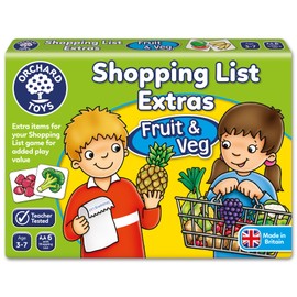 Orchard Toys Shopping List Extras Pack - Fruit & Veg Educational Game for Kids, Add On Pack to Shopping List, Age 3-7, Toddlers.