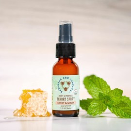 Savannah Bee Company Sweet & Minty Propolis Spray 1 Fl Oz! Natural Throat Soother! Blend 5-Ingredient Bee Honey Throat Spray! Gluten Free, Nut Free and Soy Free! (Strong & Minty)