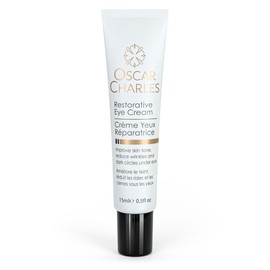 Oscar Charles Restorative Eye Cream with Peptides and Vitamin E, Dark Circle Reducer, Hydrating Formula