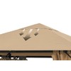 QUICK STAR Ersatzdach für Garten Pavillon 3x3m Sand Antik Pavillondach
