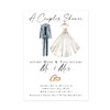 Couples Shower Bride and Groom Wedding Shower Invitations