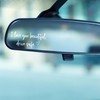 2 x Rear View Mirror Decal - I Love You