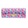 Motique Accessories Diamond Pattererned Fabric Lipstick Case with Mirror for