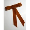 EmilyRose Couture Large Velvet Hair Bow Collection (Barrette, Ginger)