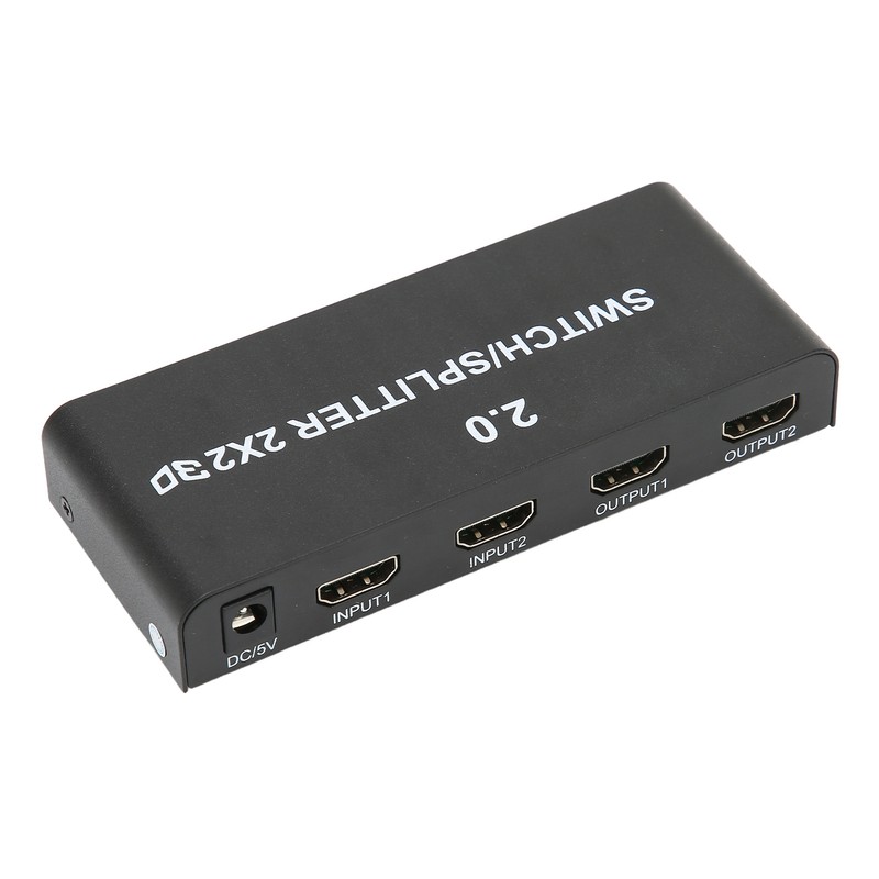 2x2 HD Multimedia Interface Splitter 4K 60Hz 2 In 2