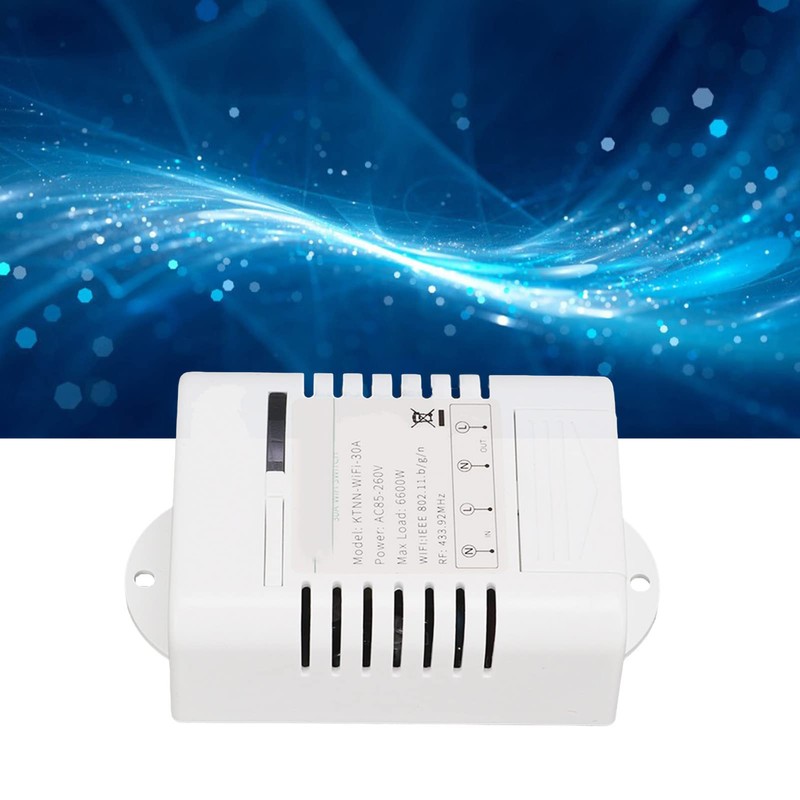 Interruptor Inteligente WIFI, Interruptor Remoto en Tiempo Real, Voltaje Amplio,