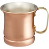 Shinko Metal COPPER 100 Beer Mug, 10 oz, S-590, Bronze,