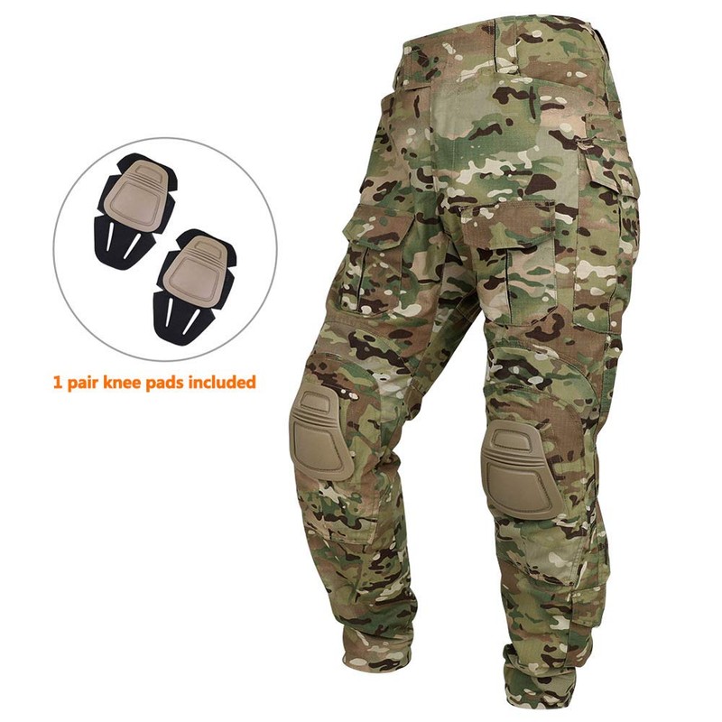 KRYDEX Tactical Men's K3 Combat Pants with Knee Pads (US,