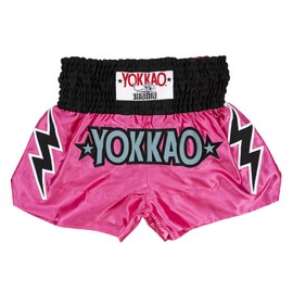 Yokkao New Muay Thai Stadium Boxing Shorts - Fuchsia Fedora - XL, Stadium Fuchsia Fedora