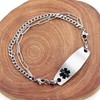 Oneress Blood Thinner Awareness Medical Alert Bracelet Multilayer Stainless Steel