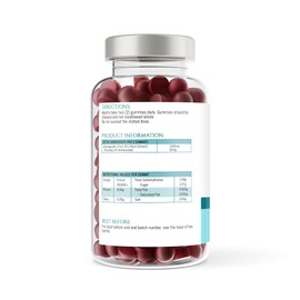 Ashwagandha Gummies 1200mg per serv High Strength with 5% Withanolides 60mg - 2.5 Months Supply - 150 Raspberry Flavoured Ashwagandha Root Extract Supplement for Men and Women