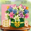 Happivue Birthday Cards for Women, Pop Up Paper Lilies Flower