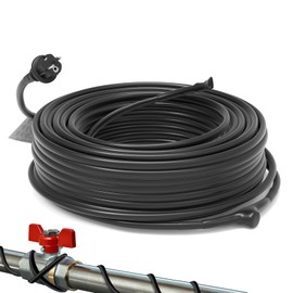 Heatit JHSF 1m, 2m, 4m, 8m, 12m, 14m, 18m, 24m, 36m Pre-Assembled Self-Regulating Pipe Heating Cable with Thermostat