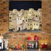Peryiter Nativity Backdrop for Christmas 6 x 6 ft Bethlehem