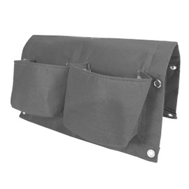 BloemBagz 2 Pocket Rail Planter, 18", Peppercorn