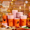 Sliner 60 Pieces Thanksgiving Plastic Cups Autumn Party Disposable Cups